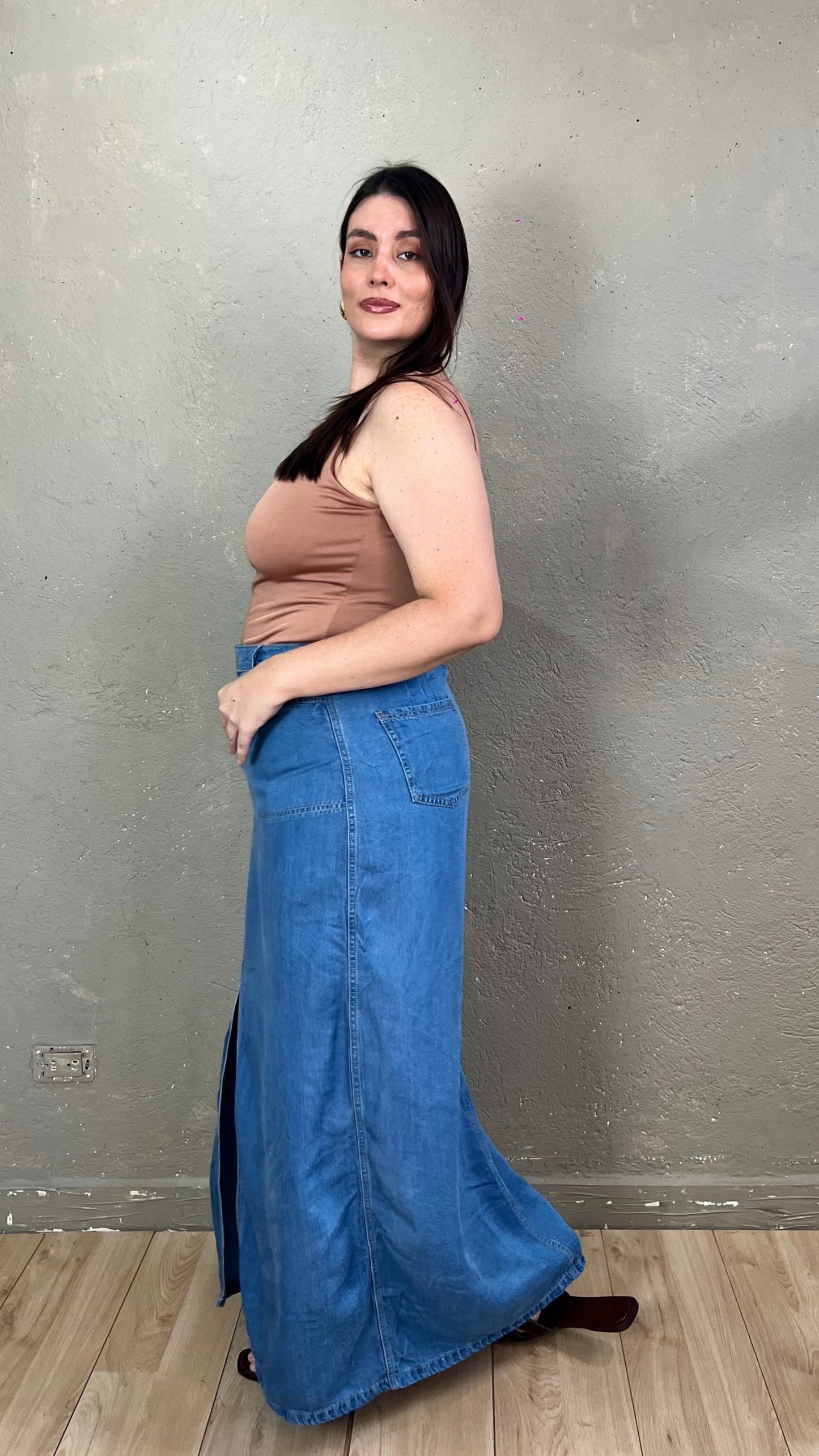 FALDA LARGA DENIM TOKIO