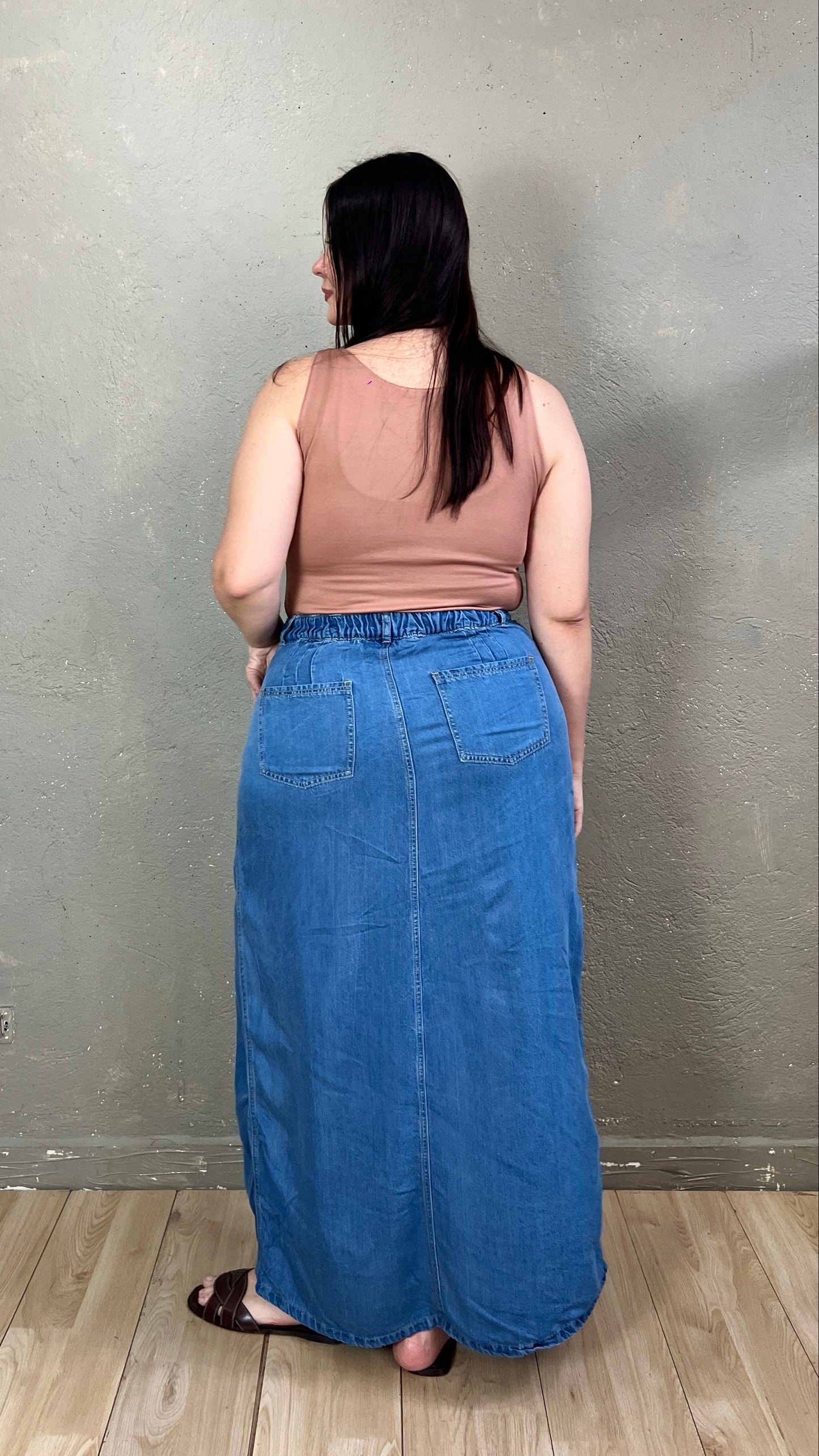 FALDA LARGA DENIM TOKIO