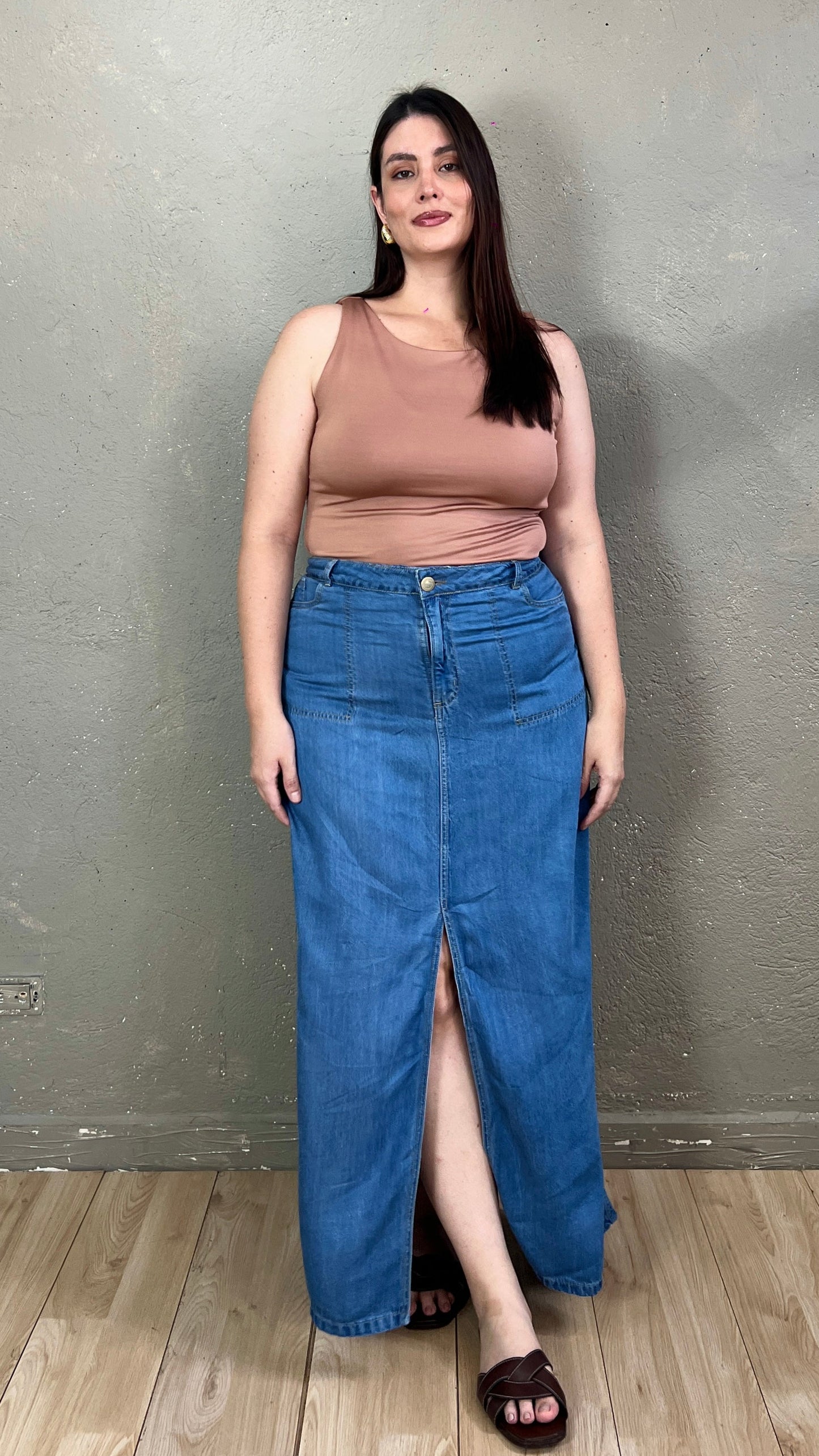 FALDA LARGA DENIM TOKIO