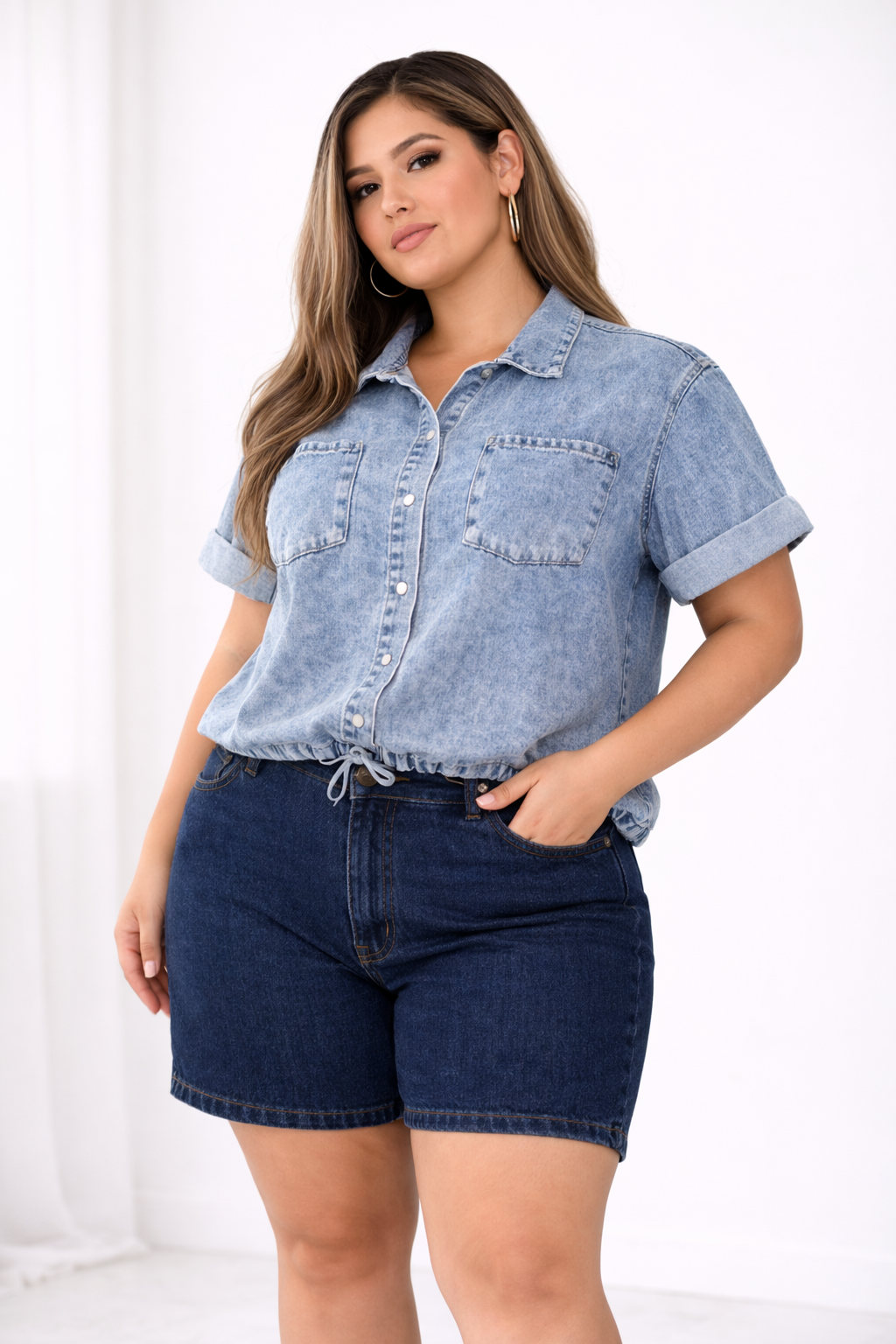 BLUSA GRADUABLE DENIM