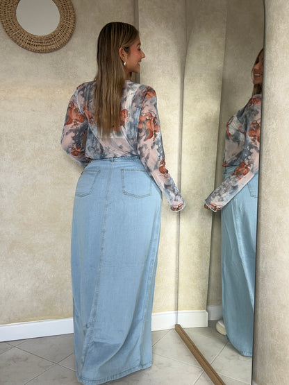 FALDA LARGA DENIM TOKIO