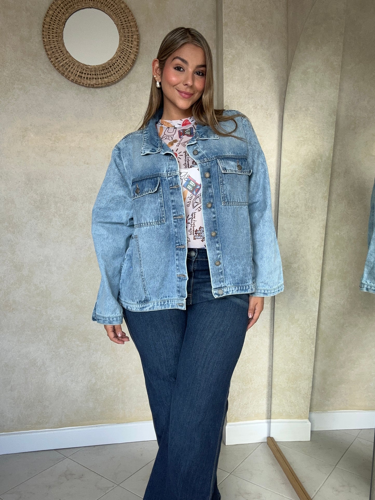 Chaqueta Denim Frosted