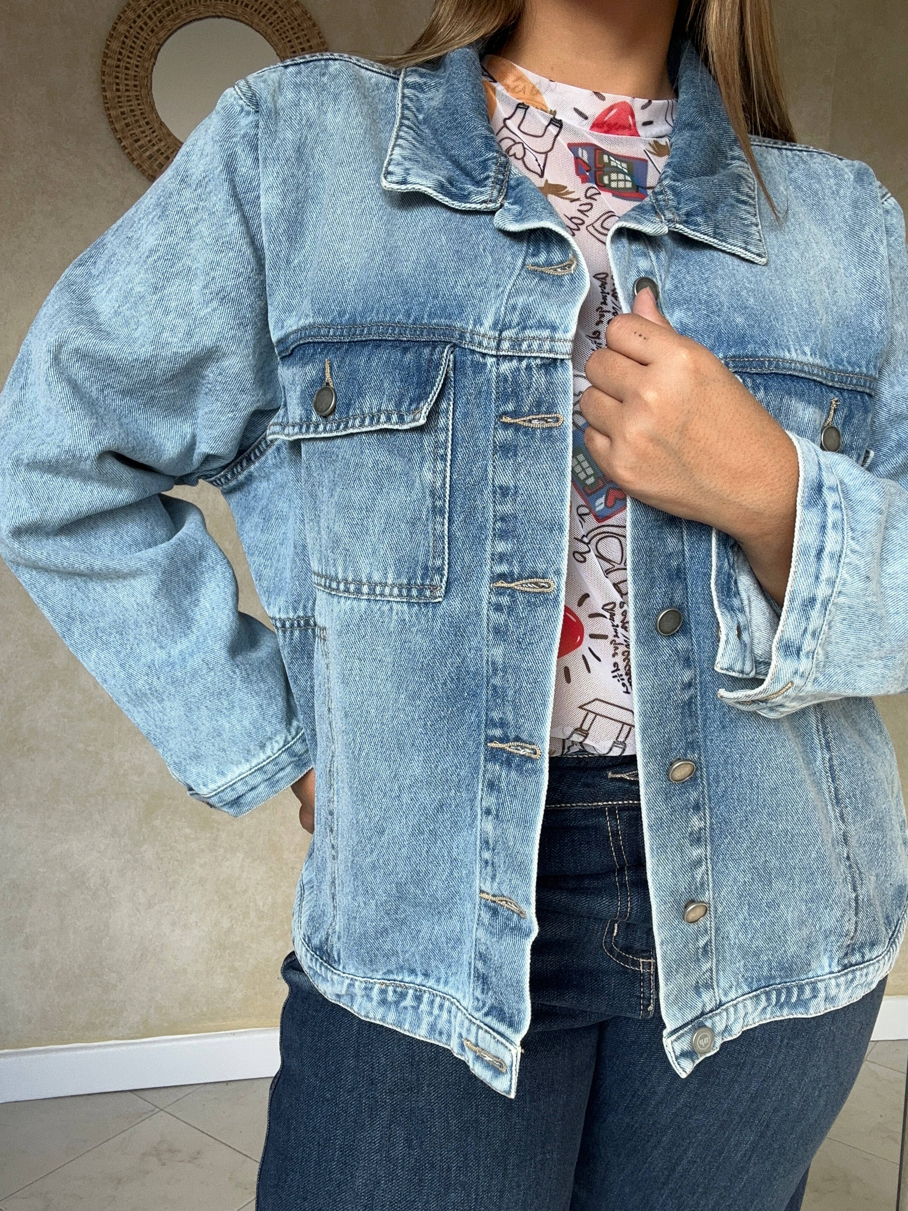 Chaqueta Denim Frosted