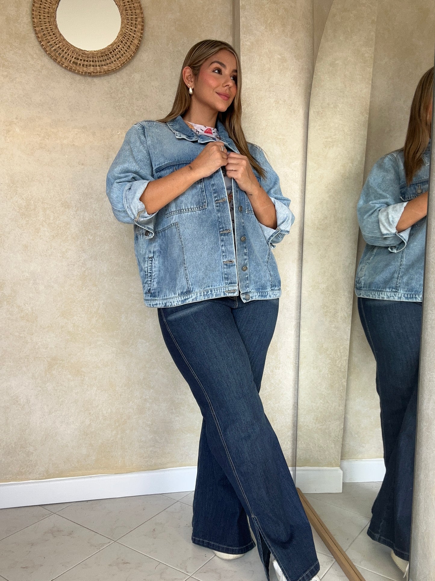 Chaqueta Denim Frosted